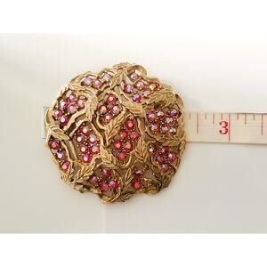 Vintage Aurora Borealis Sarah Coventry Red Brooch